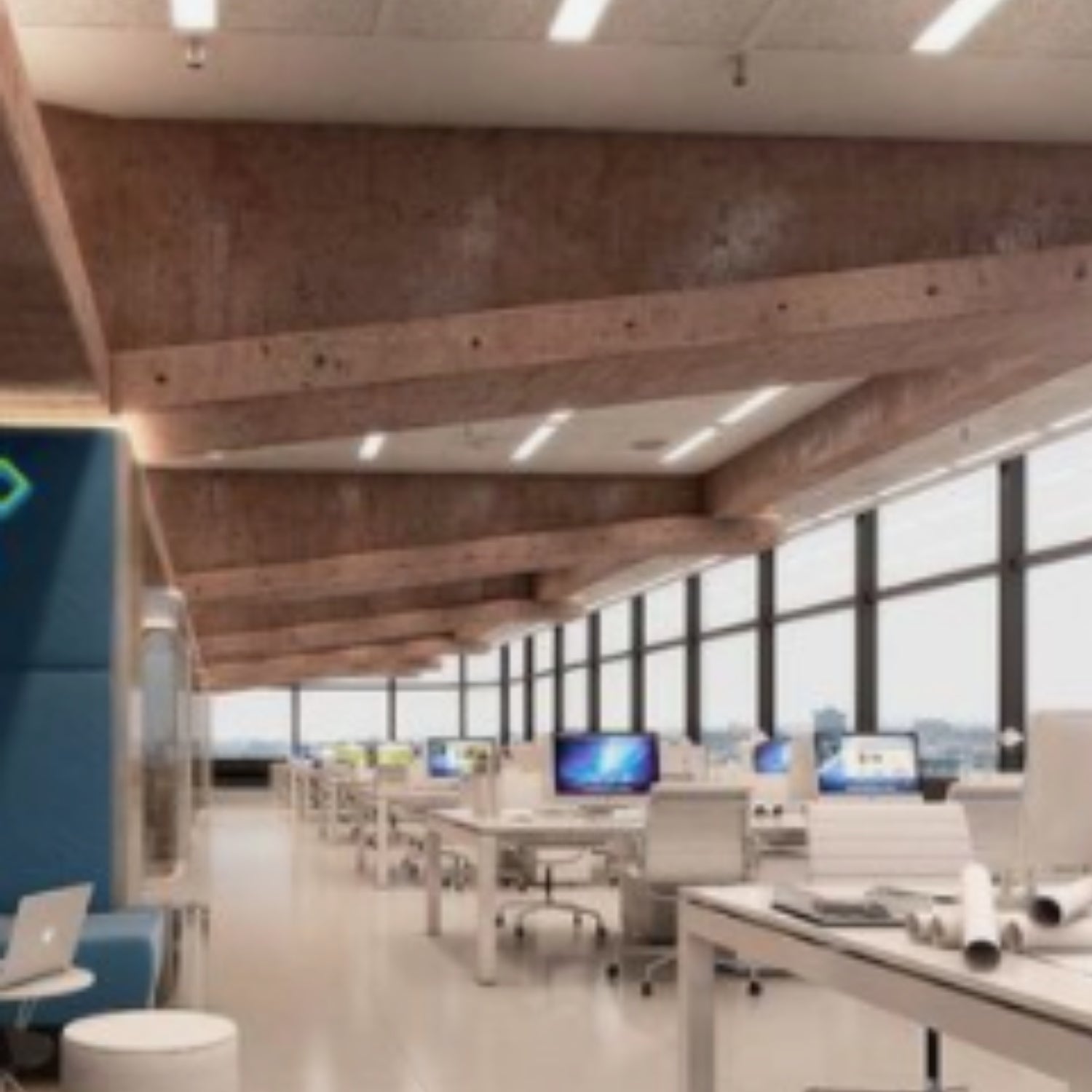 Gabinete LED Integrado NDR 40W / 120-277V - Wattko